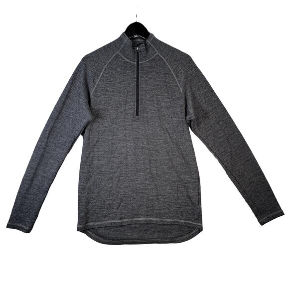 ibex Other - Ibex Merino Wool Men's Quarter Athletic Pullover 1/4 Zip Grey M